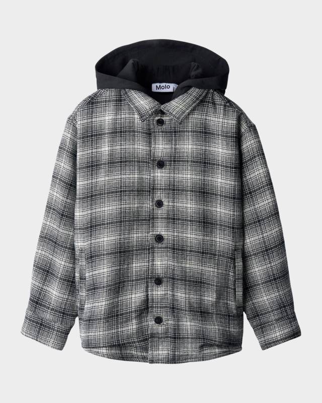 Boy's Hugin Hooded Shirt Jacket, Size 3T-6